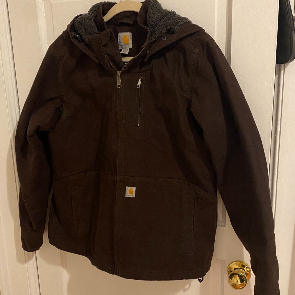 Carhartt Women's Dark Brown Sherpa Lined Jacket